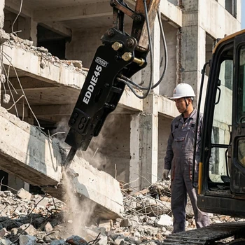 廣東廣州45艾迪破碎錘微挖炮機(jī)炮頭批發(fā)現(xiàn)貨