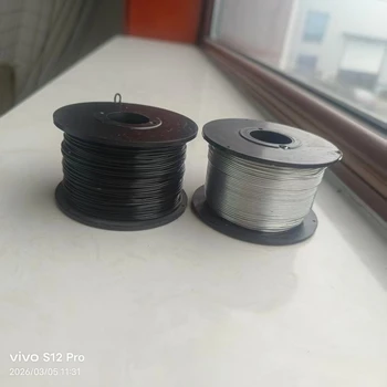 免登高光纜附掛機扎線鍍鋅&絕緣烤漆絲光纜捆扎機配套絲