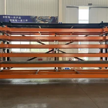 重型抽屜式板材貨架中馳機械承重3噸6米鋼板存放激光切割車間貨架