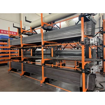 伸縮懸臂式貨架管材棒材型材手搖儲(chǔ)存架圓管存放架