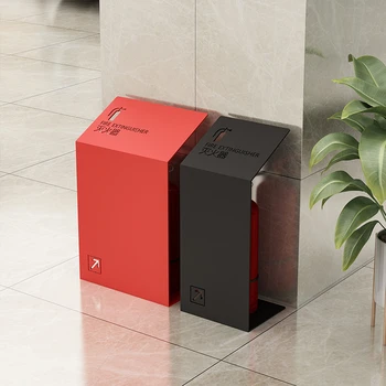 不銹鋼消防箱滅火器箱子2只裝4公斤箱5公斤裝飾遮擋收納盒子