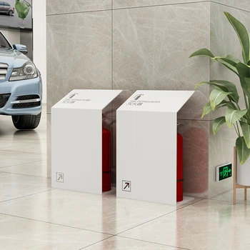 不銹鋼消防箱滅火器箱子2只裝4公斤箱5公斤裝飾遮擋收納盒子