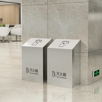 4公斤滅火器箱2只裝不銹鋼消防箱裝飾遮擋放置支架子收納箱