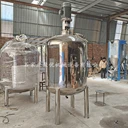 凝膠不銹鋼反應(yīng)釜化工原料316溶解罐化妝品剪切真空乳化罐混合罐