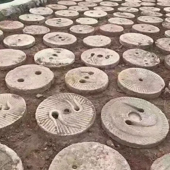 老石磨盤(pán)庭院踏步石民宿造景老碾盤(pán)擺件復(fù)古國(guó)風(fēng)園林裝飾石