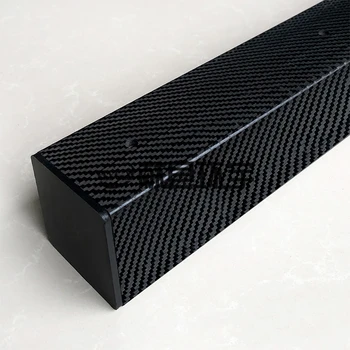 非標(biāo)定制碳纖維方管高剛性耐沖擊工業(yè)碳纖維管件