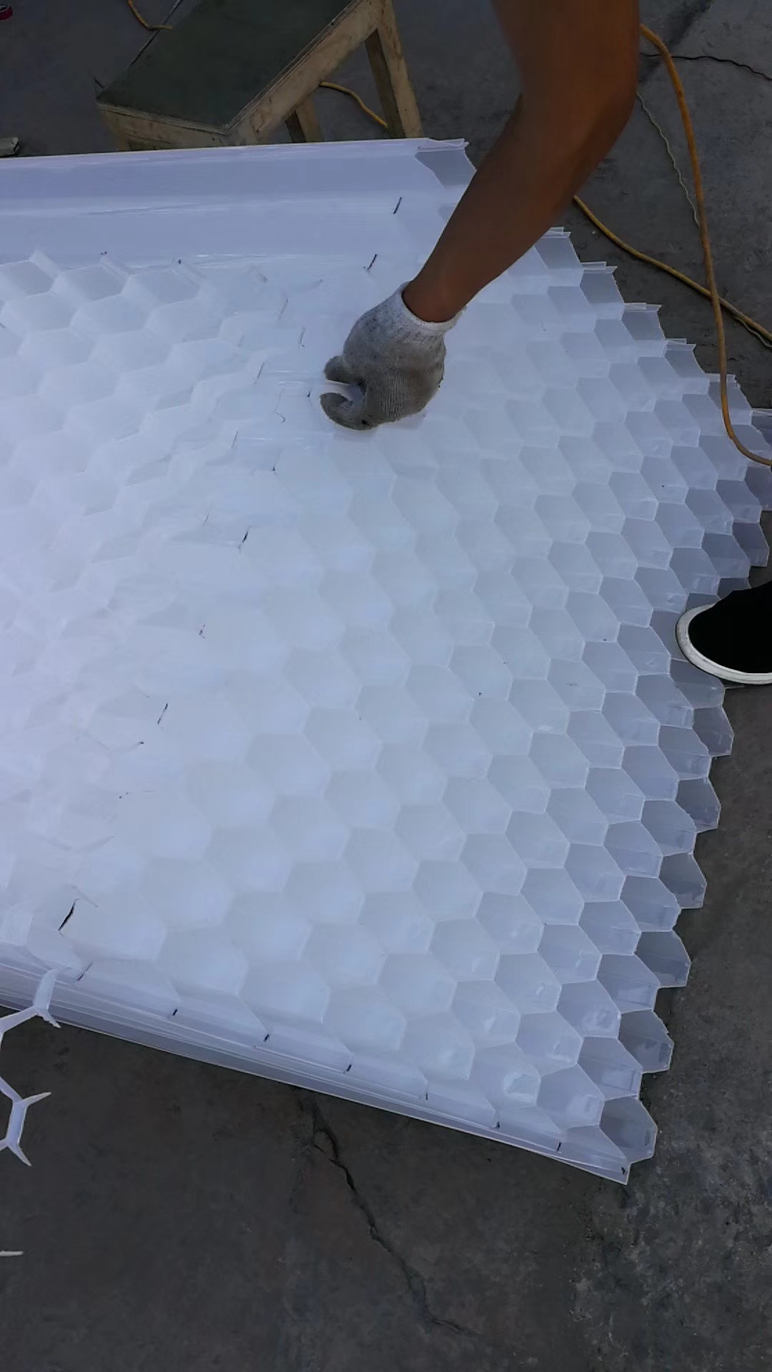 伊犁電廠沉淀池斜管填料產品厚度參數豫億洋品牌斜管