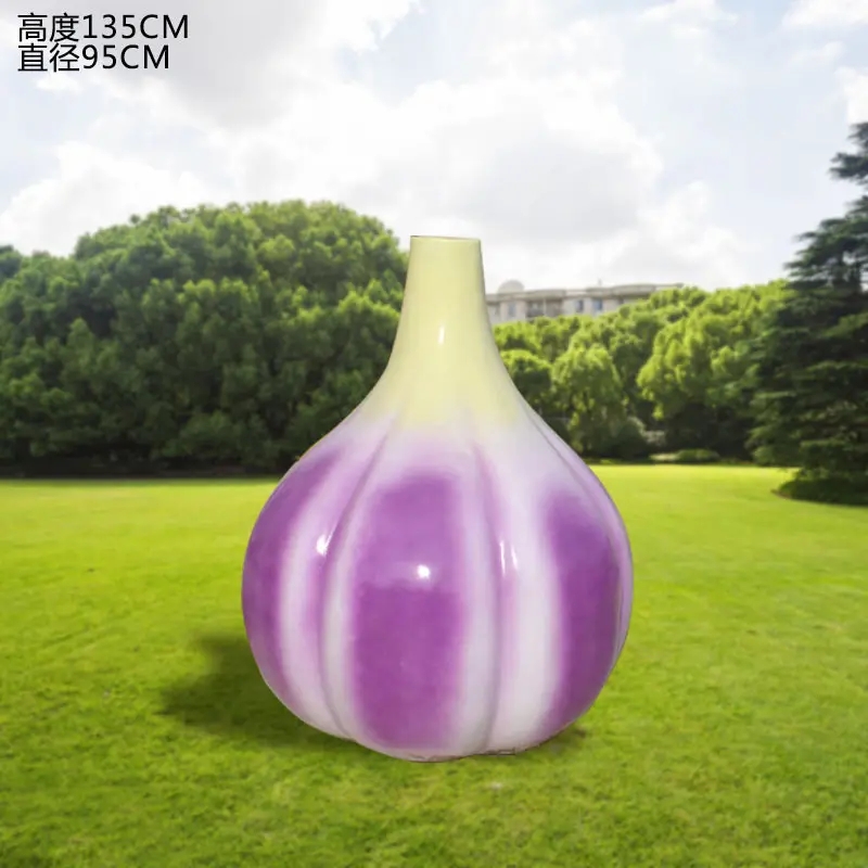 景觀大蒜雕塑工程 醫(yī)學院標志 美陳雕塑批發(fā) 園林大蒜雕塑擺件