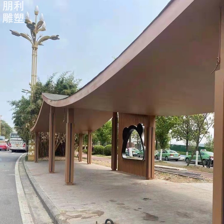 廊架雕塑主題 庭院主體 彩鋼制作制造商 園林小品廊架雕塑