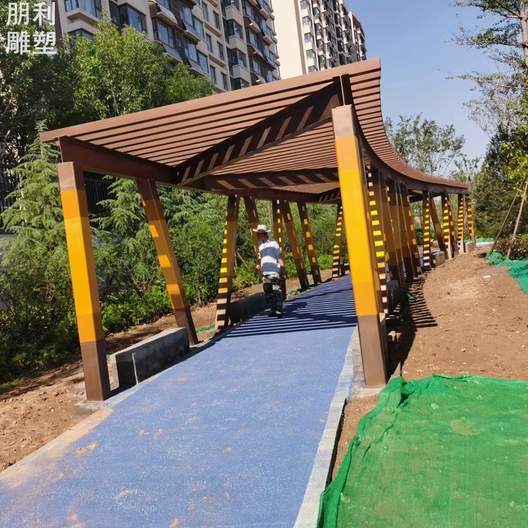 廊架雕塑主題 庭院主體 彩鋼制作制造商 園林小品廊架雕塑