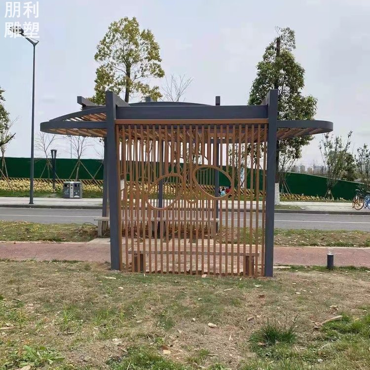 廊架雕塑主題 庭院主體 彩鋼制作制造商 園林小品廊架雕塑