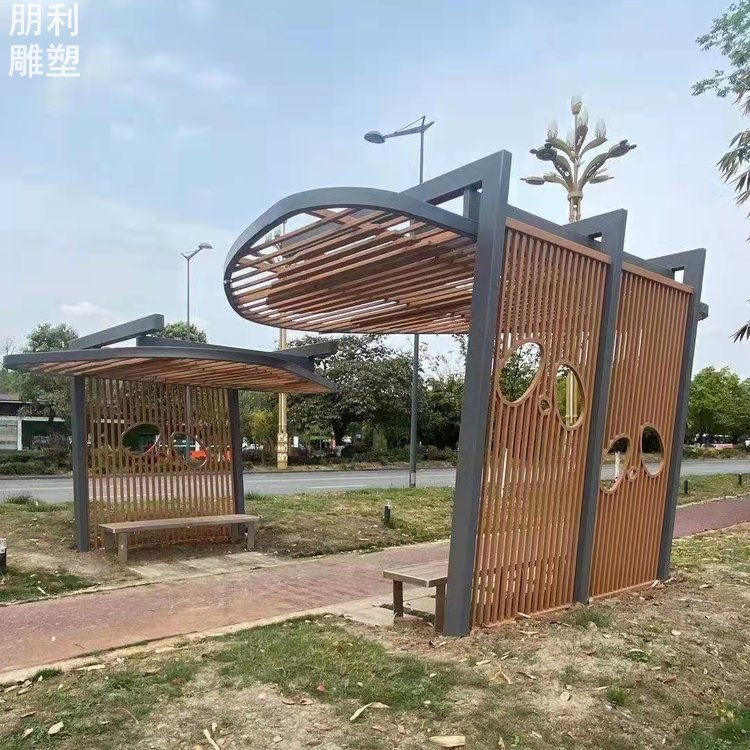 廊架雕塑主題 庭院主體 彩鋼制作制造商 園林小品廊架雕塑