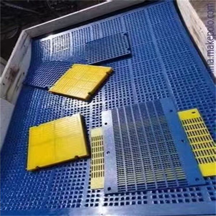 長葛聚氨酯骨架脫水篩板-振動大小孔礦石分篩定做廠家