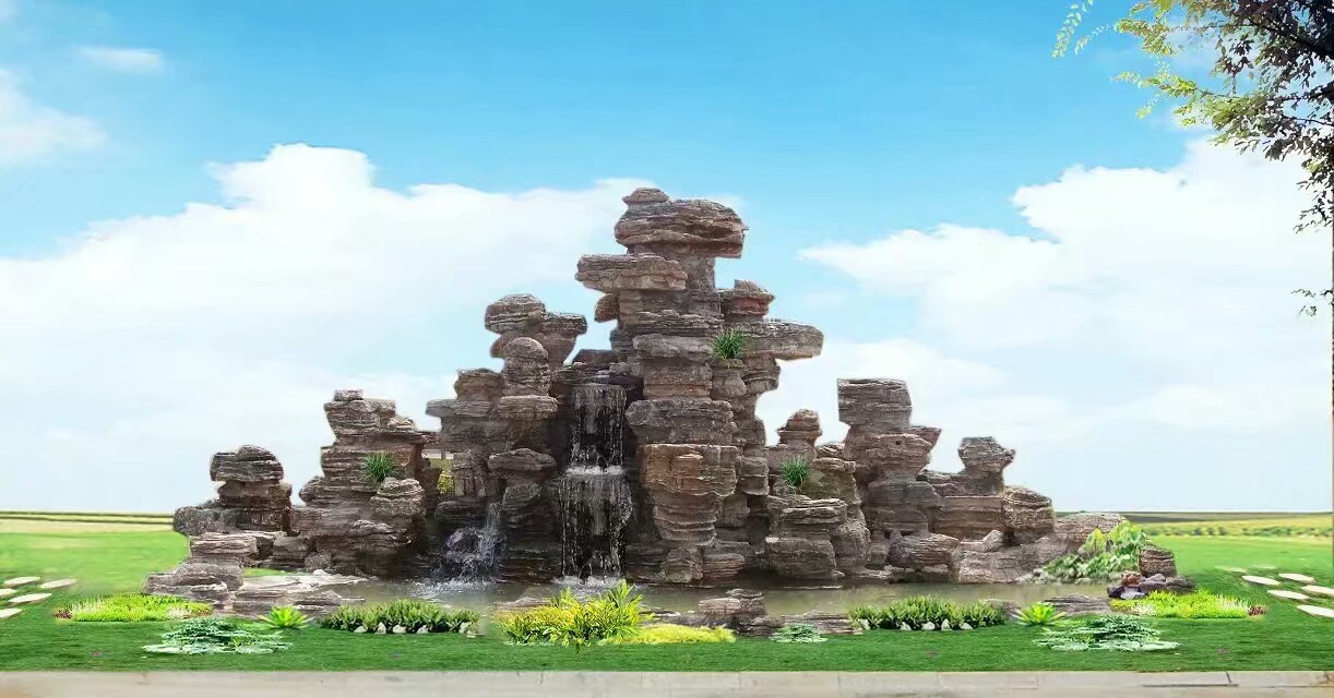 班戈塑石假山設(shè)計(jì)送貨上門水泥假山設(shè)計(jì)