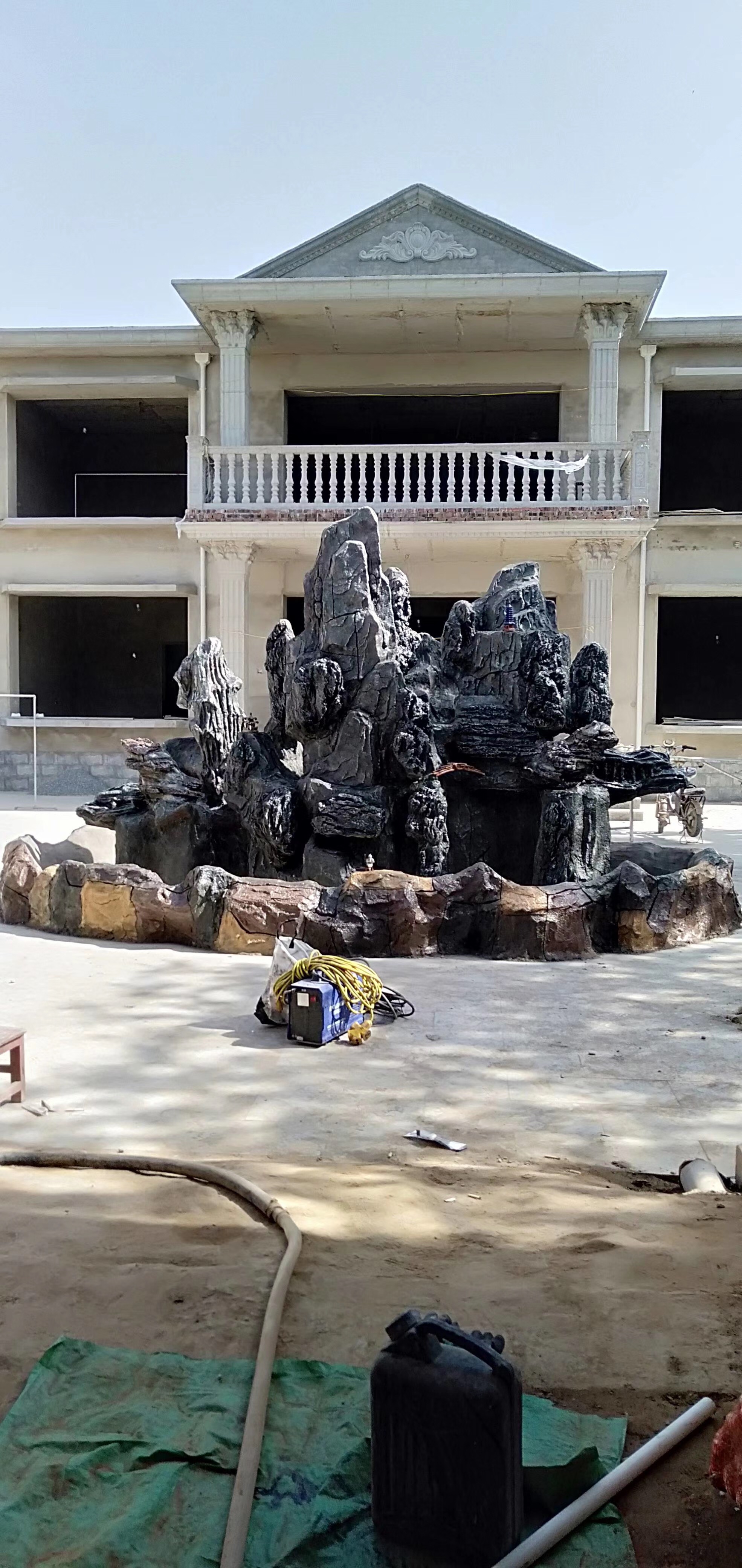 那曲庭院水泥假山加工定做水泥塑型假山