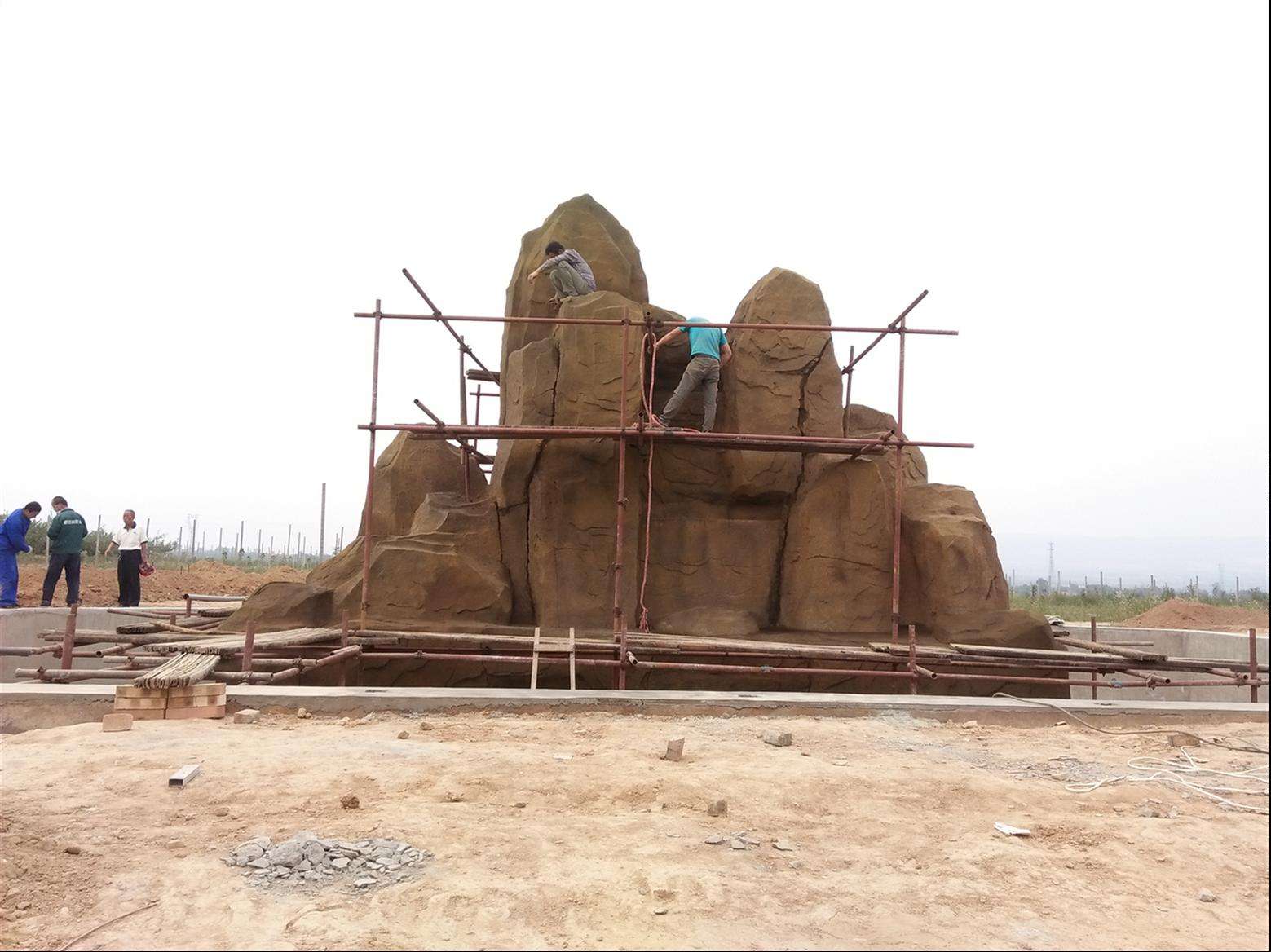 上海松江廣場制作假山大型園林假山石材