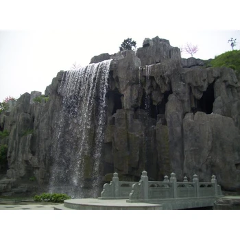 山西大同上水石假山小区假山制作