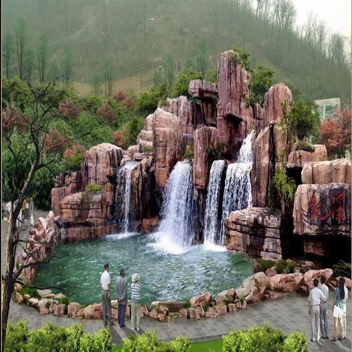 黑龍江齊齊哈爾上水石假山 小區(qū)假山制作