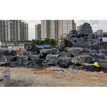 山西大同上水石假山小区假山制作